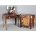 An early 20th century mahogany side table by Edwards and Roberts, height 75cm, width 92cm, depth