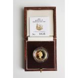 An Elizabeth II Royal Mint gold proof Britannia twenty-five pounds 1997, cased with certificate, No.