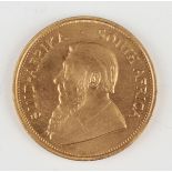 A South Africa Krugerrand 1974.Buyer’s Premium 29.4% (including VAT @ 20%) of the hammer price. Lots