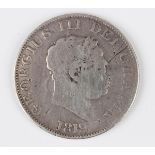 An unusual George III novelty double obverse half-crown, probably created from two coins.Buyer’s