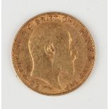 An Edward VII half-sovereign 1909.Buyer’s Premium 29.4% (including VAT @ 20%) of the hammer price.