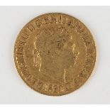 A George III sovereign 1820.Buyer’s Premium 29.4% (including VAT @ 20%) of the hammer price. Lots