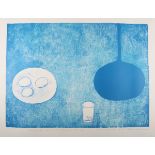 William Scott - 'Blue Still Life', lithograph in colours on wove paper, printed by Curwen Studio,