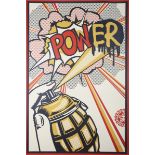 Shepard Fairey [OBEY] - 'POWer', screenprint, signed and dated 2016 in pencil, sheet size 91m x
