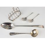 A George II silver Old English Feather Edge pattern basting spoon, London 1759 maker's mark worn,