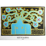 Keith Haring - Medusa Head (Poster), offset lithograph published by Nouvelles Images 1986, sheet