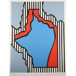 Nicholas Krushenick - Chicago, screenprint, signed, dated 1979 and editioned 155/200 in pencil,