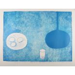 William Scott - 'Blue Still Life', lithograph in colours on wove paper, printed by Curwen Studio,