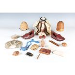 A group of collectors' items, the majority relating to the Holy Land, including an Egyptian