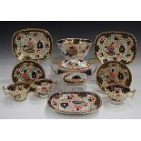 A mixed group of Ridgway teawares, circa 1815-25, including a part set of pattern No. 2/620,