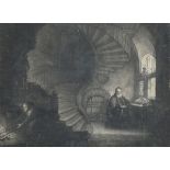 Richard Houston, after Rembrandt van Rijn - The Philosopher in Contemplation, 18th century