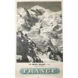Pierre Tairraz - 'Le Mont-Blanc, Sommet de l'Europe, France' (Ski Poster), lithograph, published