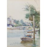 Charles James Lauder - 'Richmond Bridge', 19th century watercolour, signed, titled and dated '96