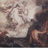 Richard Smirke - 'Venus at the Forge of Vulcan', late 18th/early 19th century watercolour on laid