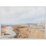 Lawrence Burd - 'From the Warren, Exmouth', 19th century watercolour, artist's name and title to