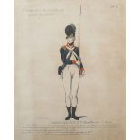 Thomas Rowlandson - 'St. Georges, Hanover Sqr. Light Infantry, Shoulder Arms from Recover, 1st