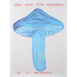 David Shrigley - 'You Win This Mushroom, It is Poisonous', offset lithograph, published by Shrig