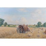 John Mayer - Haymaking Scene in an extensive Landscape, oil on canvas, signed and dated 1949, 66.5cm