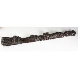 A 19th century carved pilaster, modelled in the form of a herm, length 85cm.Buyer’s Premium 29.4% (