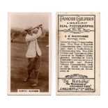 A set of 27 Millhoff 'Famous Golfers' cigarette cards circa 1928, together with 2 Cope Bros 'Cope'