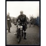 MOTORCYCLES. A folder of photographs and ephemera relating to Pioneer Runs of a Singer motorcycle,