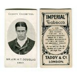 A collection of 59 Taddy 'County Cricketers' cigarette cards circa 1907.Buyer’s Premium 29.4% (