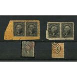 USA used stamp collection in Devon album from 1851-1990, including 1857 1 cent blue, 12 cent black