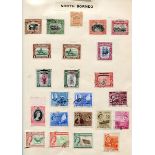 World stamps in five albums including early 'Century' album with British Commonwealth, South Africa,