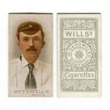 A set of 50 Wills 'Cricketers' cigarette cards, circa 1896.Buyer’s Premium 29.4% (including VAT @