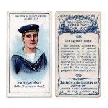 An album of military cigarette cards, including a set of 25 Salmon & Gluckstein 'Traditions of the