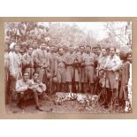 PHOTOGRAPHS. An album containing 31 brown-toned silver prints of India, including photos of social