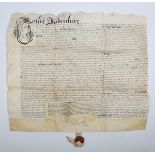 LEGAL DOCUMENTS. A collection of 17th-19th century legal documents, most mortgages, releases and