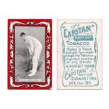 An album containing cigarette and trade cards of cricket interest, including a set of 25 Wills (