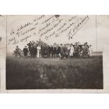 AUTOGRAPHS, AVIATION. A group of five photographs, each signed by the French aviator, Jules