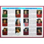 FOOTBALL, WEST HAM. A 1975 FA Cup final programme signed by members of West Ham United, including