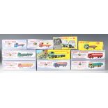 A good collection of Atlas Models Dinky Toys and Supertoys cars, commercial vehicles and
