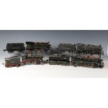Four Lionel gauge O electric 3-rail steam locomotives and tenders, comprising Nos. 257, 249E, 260E