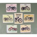 Three Minichamps 1:12 scale Classic Bike Series model motorcycles, comprising Triumph Hurricane X75,