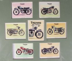 Three Minichamps 1:12 scale Classic Bike Series model motorcycles, comprising Triumph Hurricane X75,