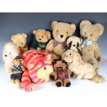 A collection of teddy bears, a soft toy dog and a soft toy Bagpuss, with tag.Buyer’s Premium 29.