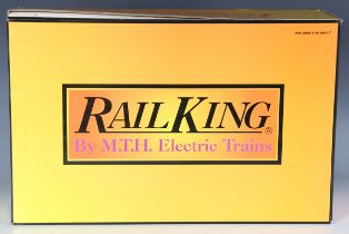 A Rail King by MTH gauge O No. 30-1337-1 2-8-8-8-2 triplex steam engine 5015 and tender, Erie