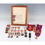 An Imperial Service Medal, Elizabeth II issue, to Arthur Hill, with forwarding certificate, framed