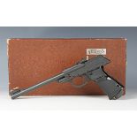 A Walther LP53 .177 air pistol, numbered '128693', warranty number '0850', boxed with certificate.