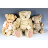 A Dormouse Designs mohair teddy bear Buffin, 43/500, an Apple of my Eye mohair teddy bear and a