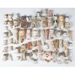 A large collection of bisque and porcelain dolls' socket heads, head and shoulders dolls' parts,