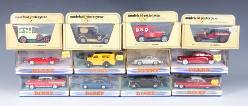 A collection of Matchbox The Dinky Collection cars and Matchbox Models of Yesteryear vehicles, the