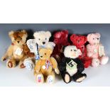 Seven Hermann Teddy Original limited edition teddy bears, comprising Baccio, 25/500, My Little