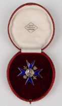 A Florence Nightingale School of Nursing blue enamelled badge, detailed 'Nightingale School St