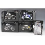 Four Minichamps 1:12 scale Classic Bike Series model motorcycles, comprising Vincent Black Shadow,