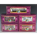 Six items of MTH gauge O rolling stock, comprising No. 20-2251-1 3-car weed sprayer set Union